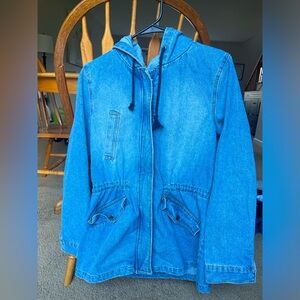 Jean jacket, with hood